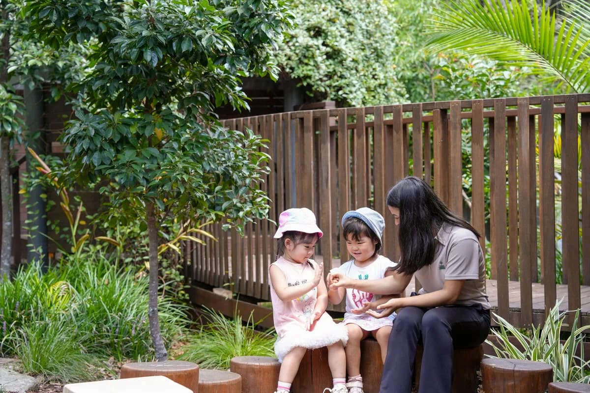 Educator and children at a Simba Education early learning centre in Sydney